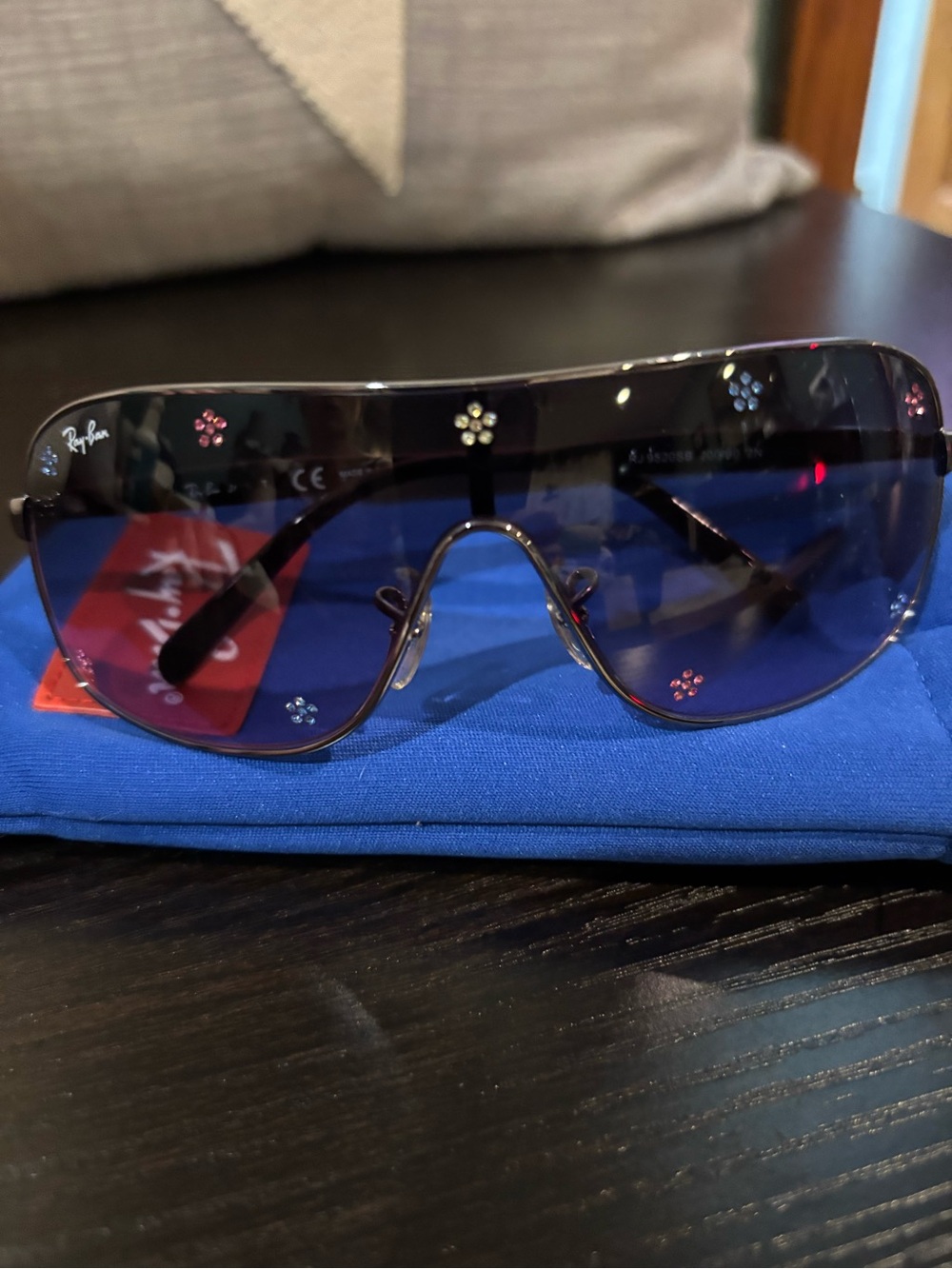Ray-Ban Junior aviator Sunglasses with Multicolor Floral Studs New